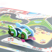 Load image into Gallery viewer, Sunta Racetrack Play Mat with DIY Car