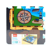 Load image into Gallery viewer, Sunta Treasure Map Play Mat with DIY Pirate Ship