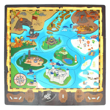 Load image into Gallery viewer, Sunta Treasure Map Play Mat with DIY Pirate Ship