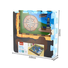Load image into Gallery viewer, Sunta Treasure Map Play Mat with DIY Pirate Ship