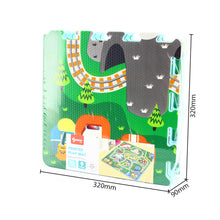 Load image into Gallery viewer, Sunta Train Track Play Mat with DIY Train