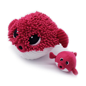 Gobetou the Pufferfish with Baby - Beetroot