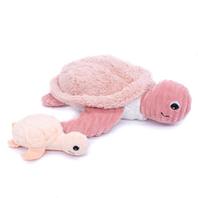 Load image into Gallery viewer, Sauvenou the Turtle Mama with Baby - Pink