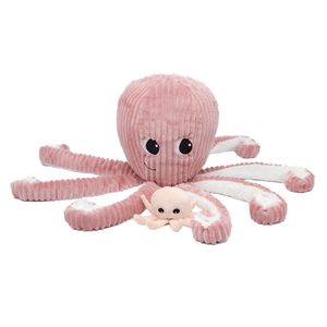 Giant Octopus Mom with Baby - Pink